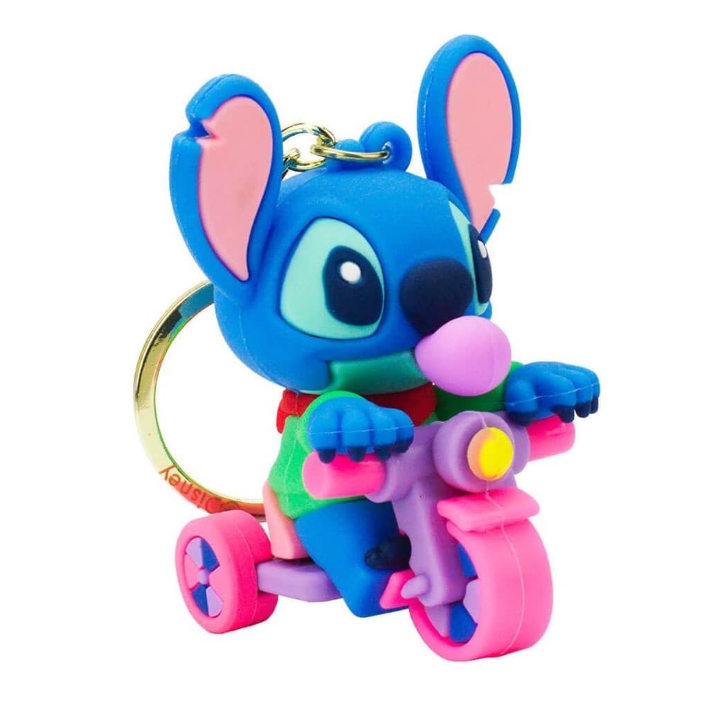 Chaveiro Stitch Bicicleta 6.5cm - Disney