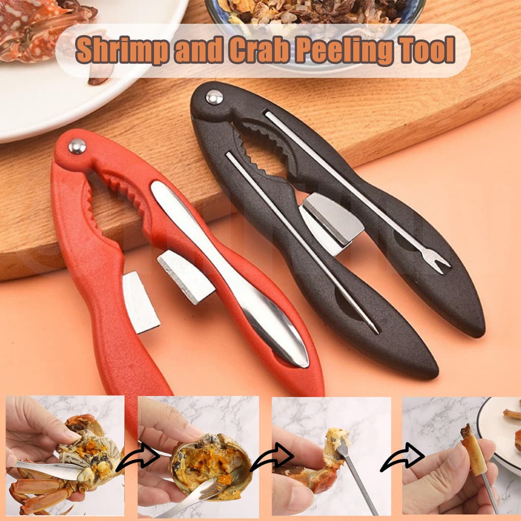 Conjunto De Utensílios De Caranguejo , 4 Unidades , Antiderrapante , Ferramentas De Frutos Do Mar , Quebra-Nozes Para Pe
