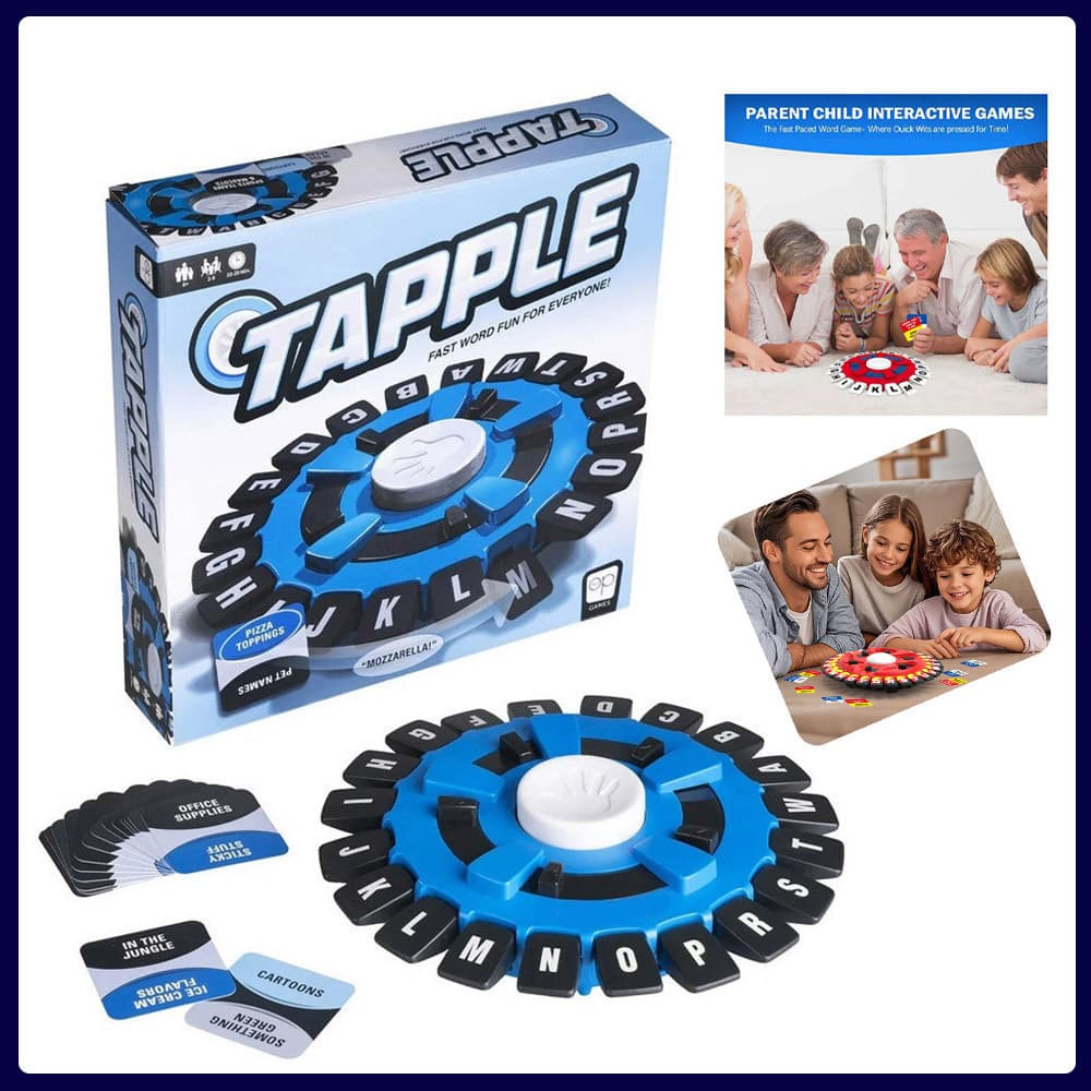 Versão Em Português-Jogo De Tabuleiro Usaopoly Tapple Alphabet Jogo De Tabuleiro Para Festa Familiar Em Ritmo Acelerado
