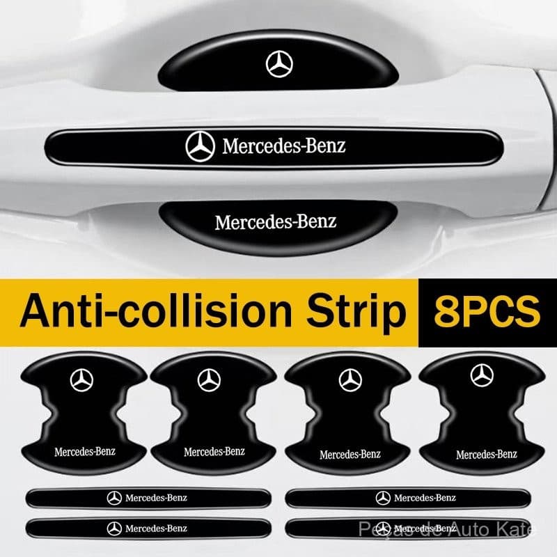 8 Peças Adequadas para Mercedes Benz E200 E300 GLK GLC GLB GLA GLE C200 C260 Protetor de Porta de Carro Faixa de Suporte