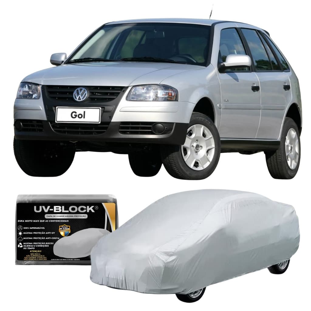 Capa Carro Impermeável ANTI UV Protege Contra Sol & Chuva - Lona Veículo Volkswagen Gol G4