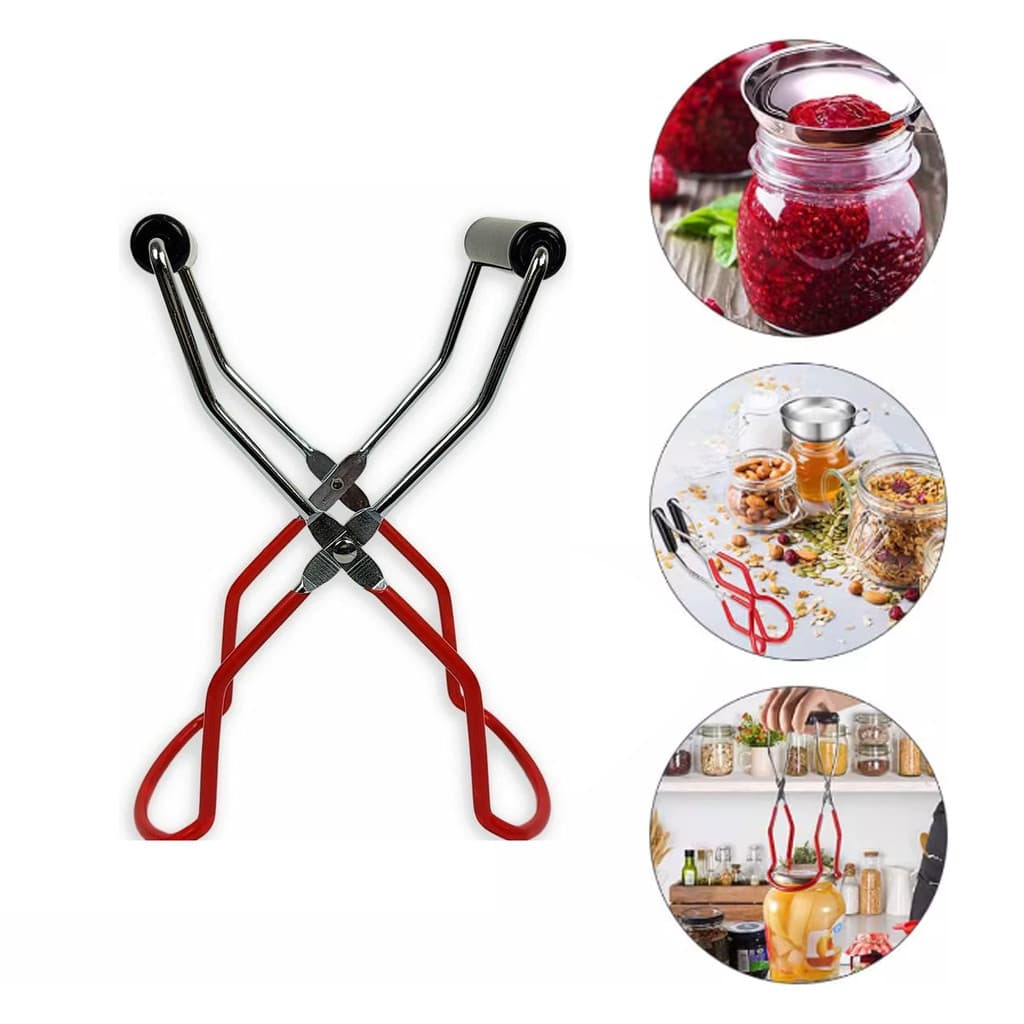 1 Pçs Canning Jar Levantador De Aço Inoxidável Pode Pinças Clipe Resistência Ao Calor Anti-Suporte De Garrafa De Vidro C