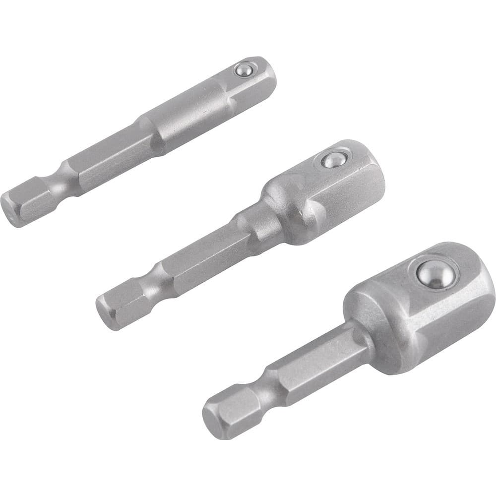 Jogo de Bits Furadeira Parafusadeira P/ Soquete 3PCS 1/4 3/8 1/2