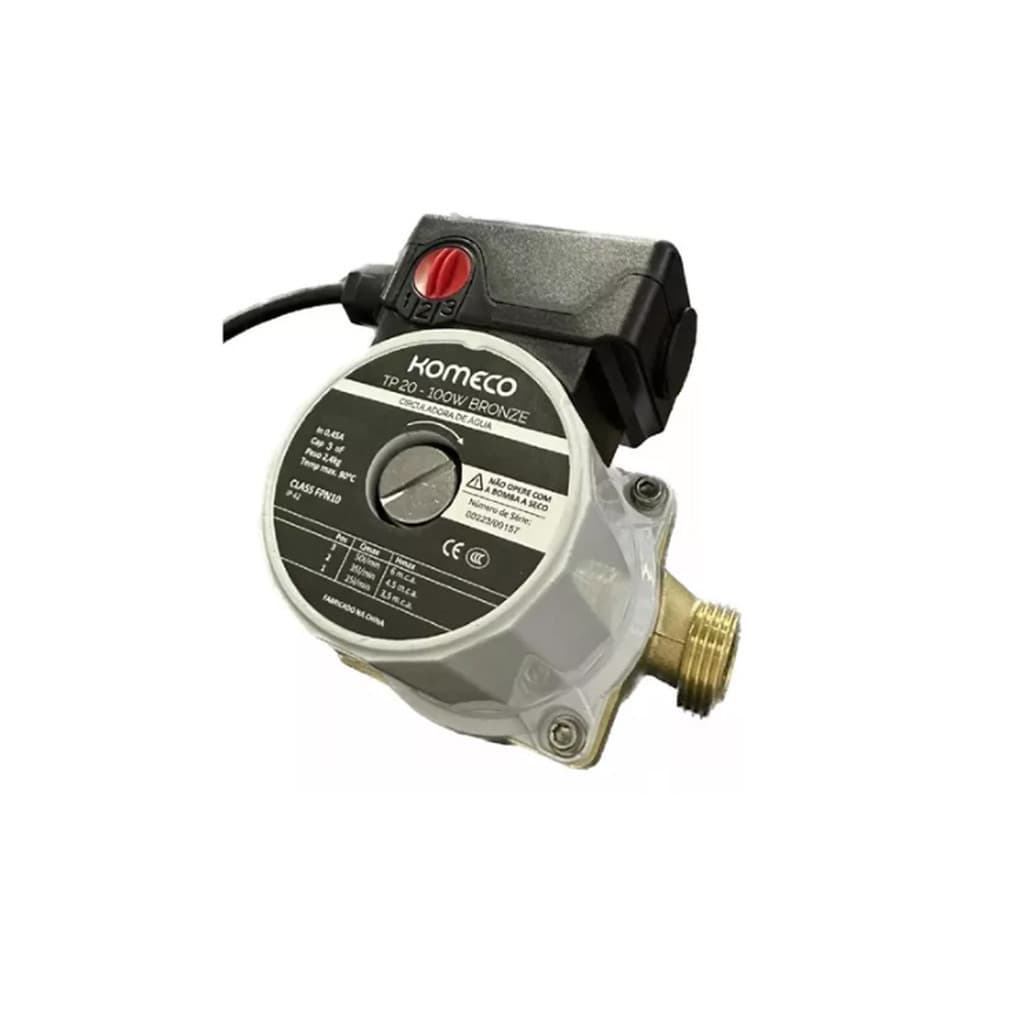 Bomba Circuladora De Agua TP20 Bronze 220V - Komeco