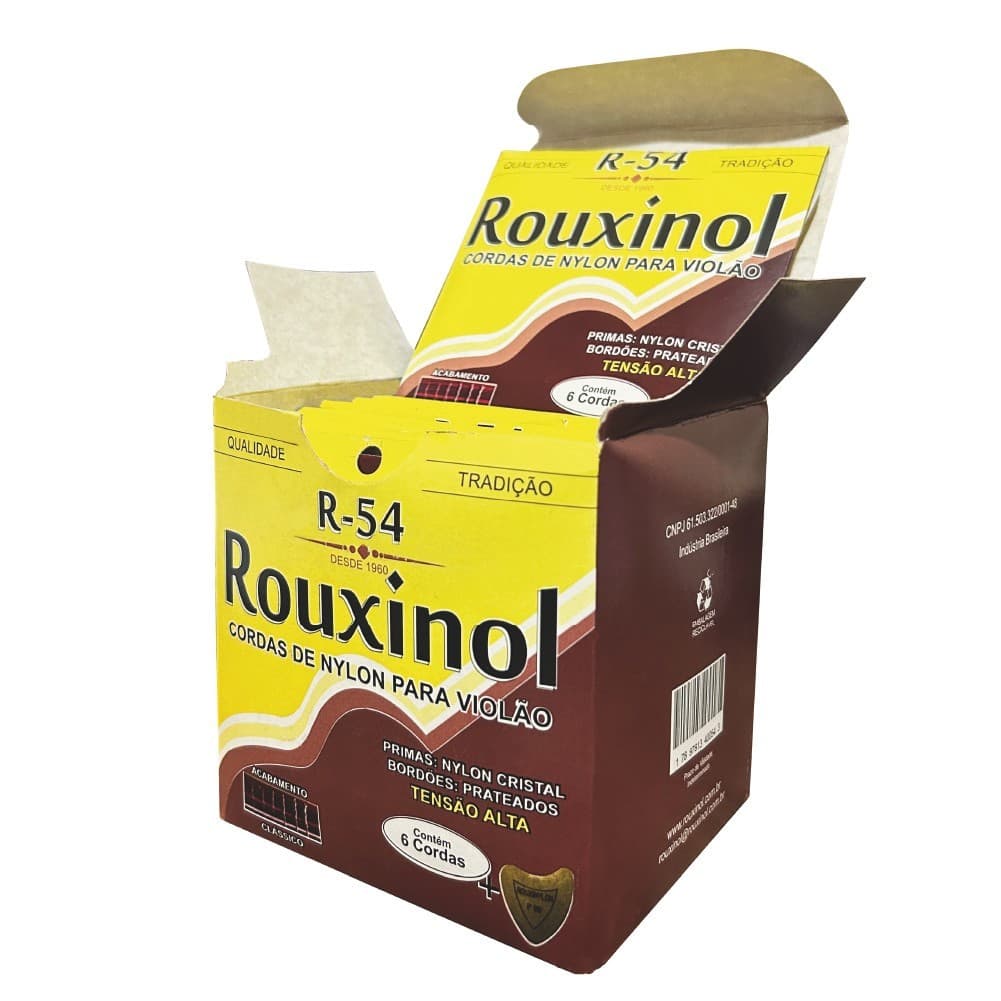 Encordoamento Violão Nylon Rouxinol Nylon R-54 Tensão Alta