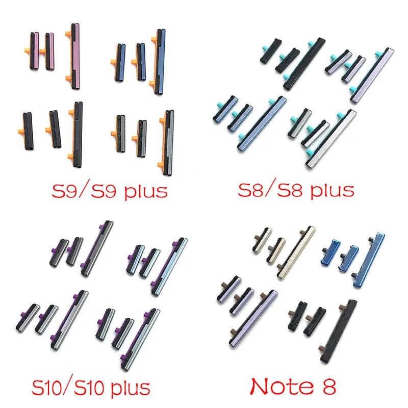Original Volume Tecla Botão Lateral Para Samsung Galaxy Note 8 S8 S9 S10 Plus Substituição De Peças De Reparo