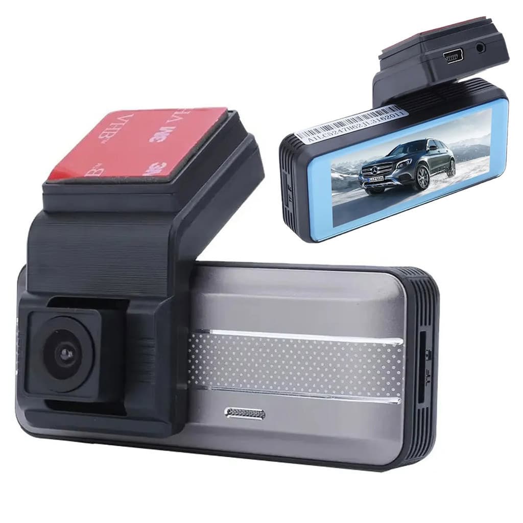Camera Veicular Wifi DVR HD 1080p Gravador Lente Dupla Aplicativo Dash Cam Monitoramento Segurança
