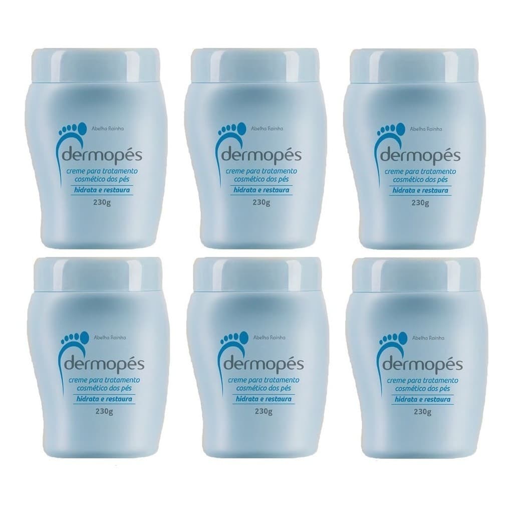 6 Creme Para Pés Hidrata E Restaura Dermopés Abelha Rainha