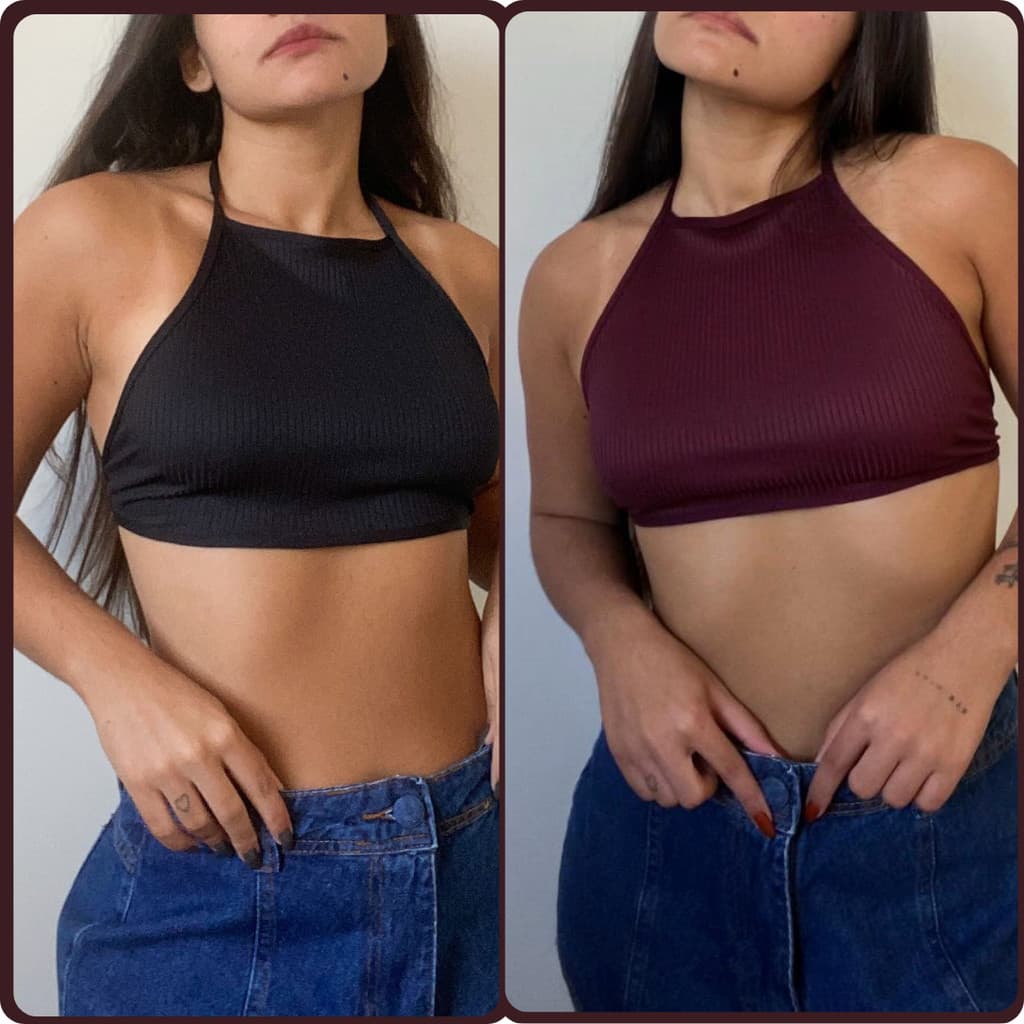 Top Faixa Cropped Frente Única PROMOÇÃO