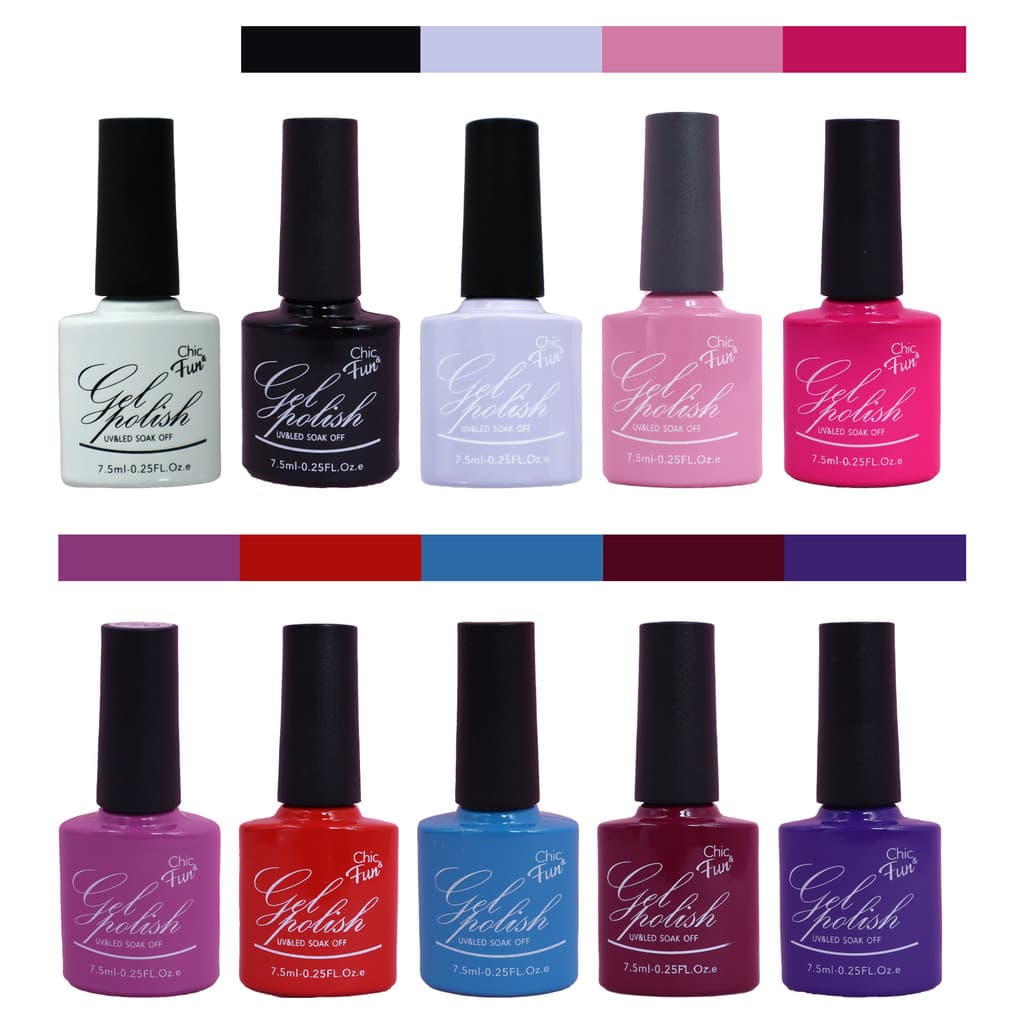 10 Esmalte em Gel Led/Uv Esmaltes Polish Gel Kit Unha de Gel