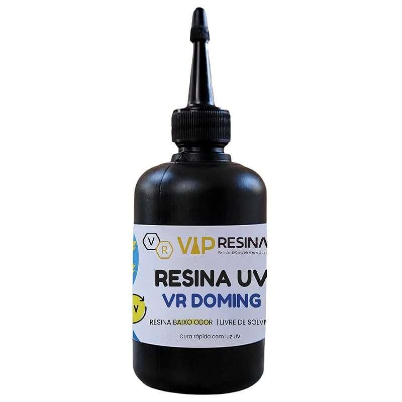 Resina De Cura Uv Para Artesanato 100g Vr Doming Vip Resinas