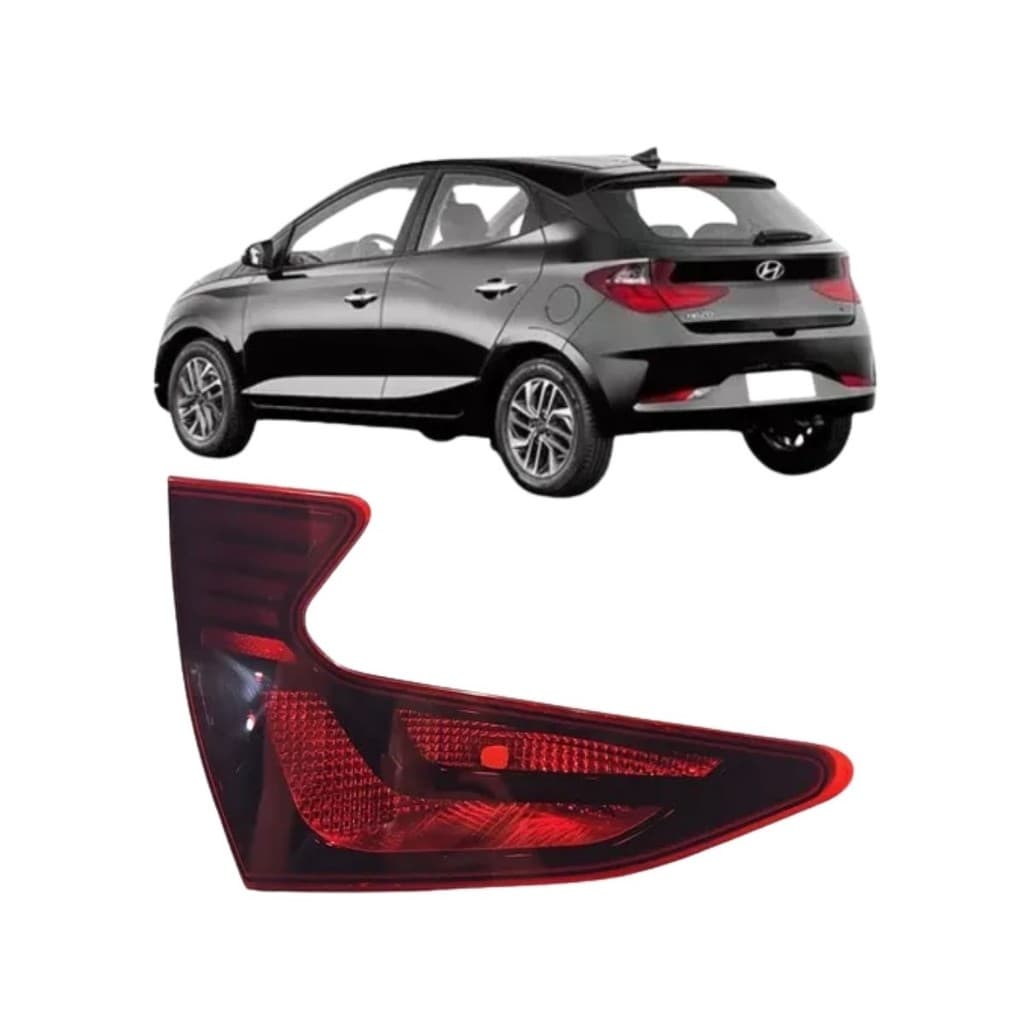 Lanterna Hyundai HB20 Hatch Fumê 2020 a 2022 Esquerdo
