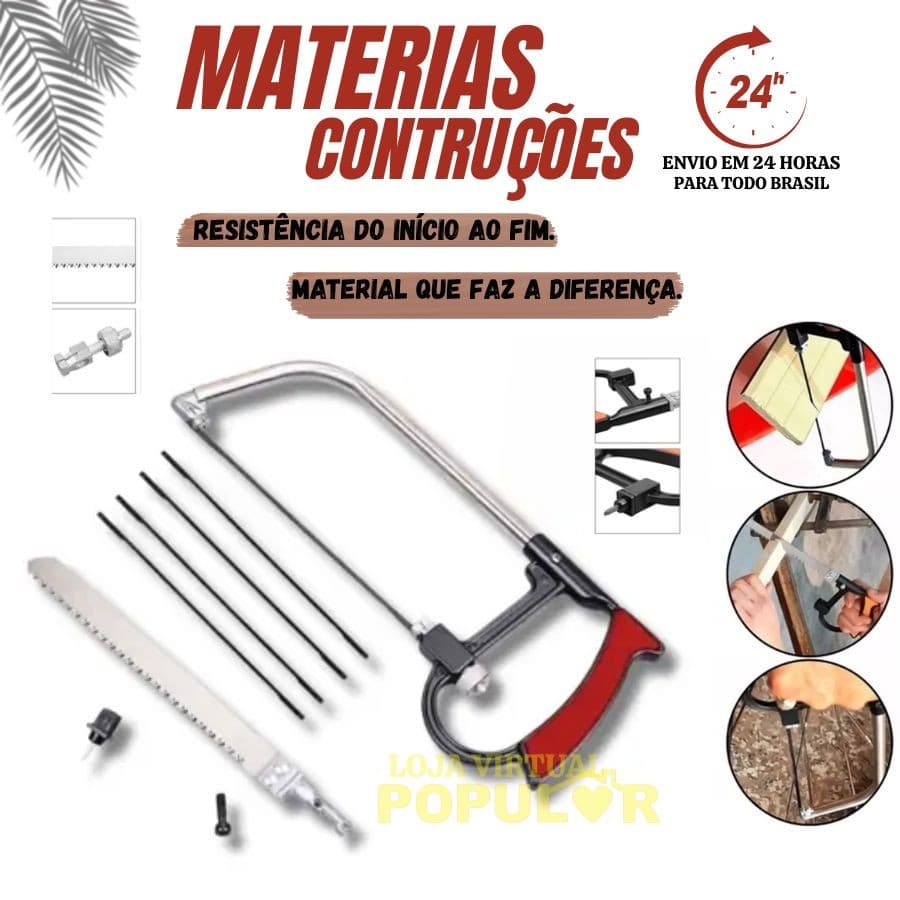 Arco De Serra Mini Serrote Para Vários Materiais Artesanato Favorito