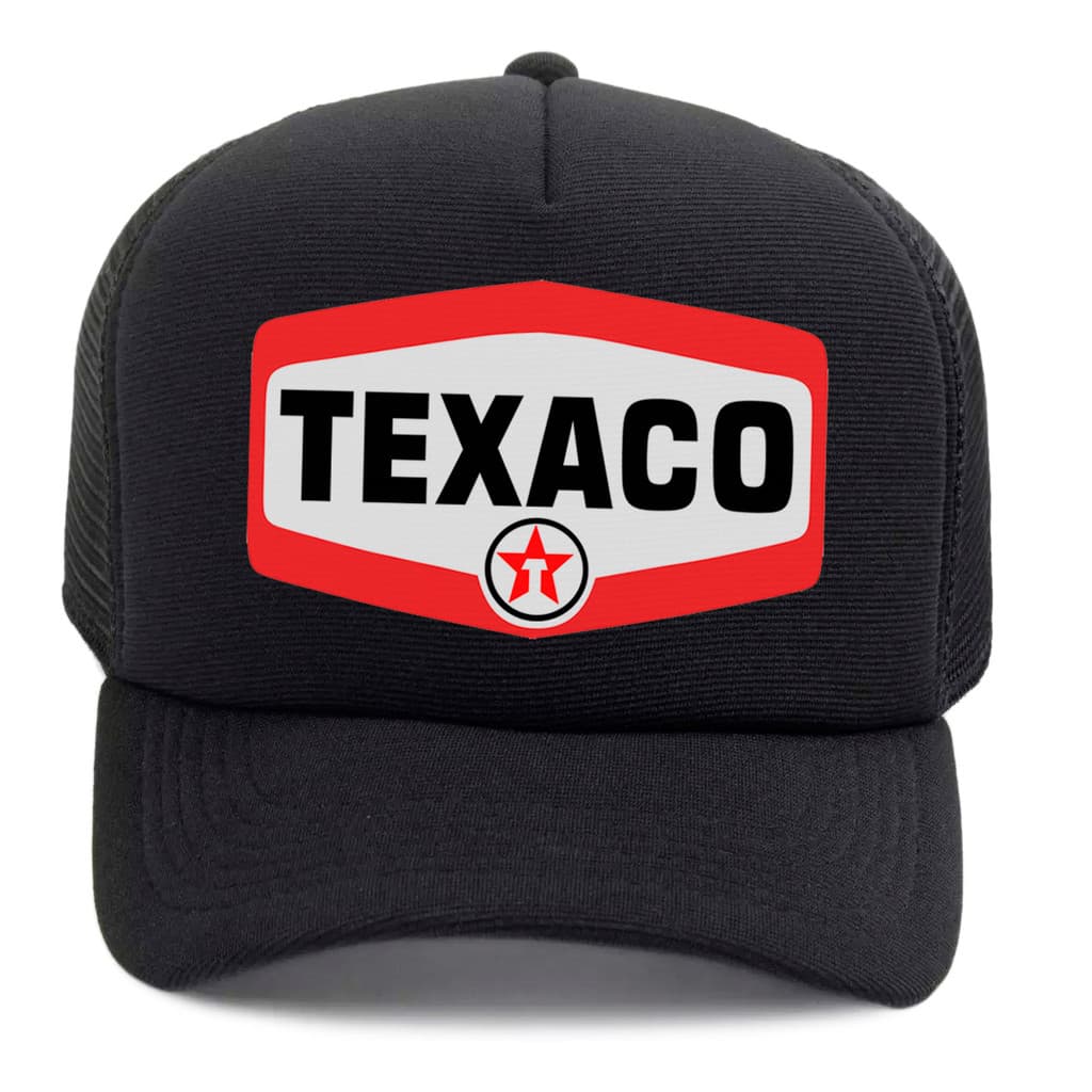 Boné Aba Curva Texaco Estilo Caminhoneiro Posto Trucker Costurado