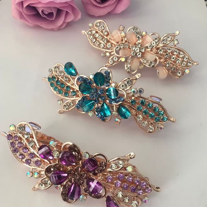 Decoração De Arco Com Strass Clipe Francês Para Casual Diário Passeio Vestir/Colorido