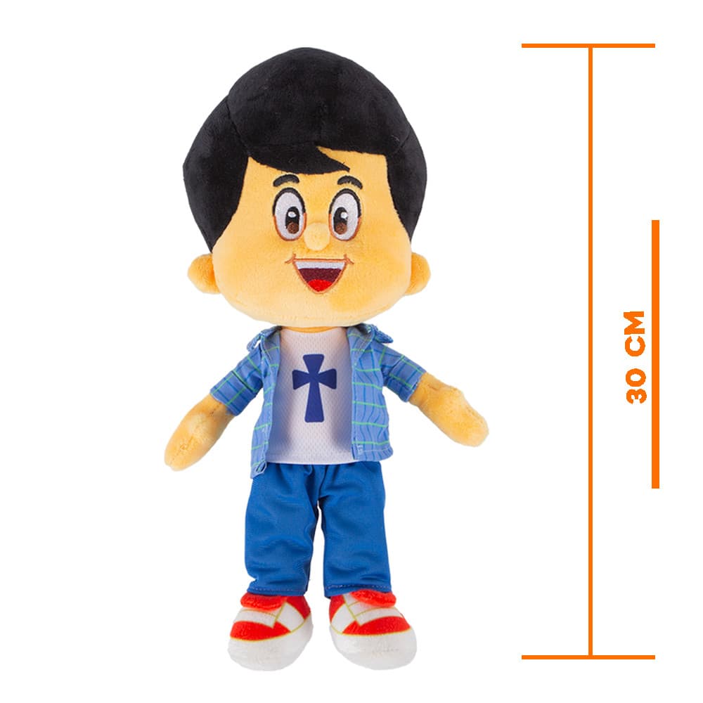 Boneco de Pelúcia Miguel 3 Palavrinhas Original 30 cm