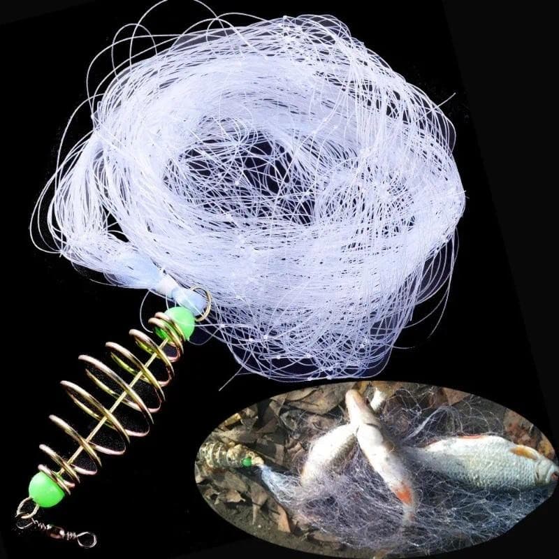 Rede De Pesca De Cardume De Mola De Cobre Com Rolamento De Esferas Luminoso Noturno , Conector Anel Sólido Para Equipame
