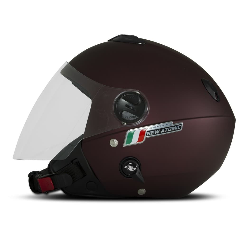 Capacete Moto Aberto New Atomic Elite Masculino Feminino Pro Tork Com Sub Viseira Fumê