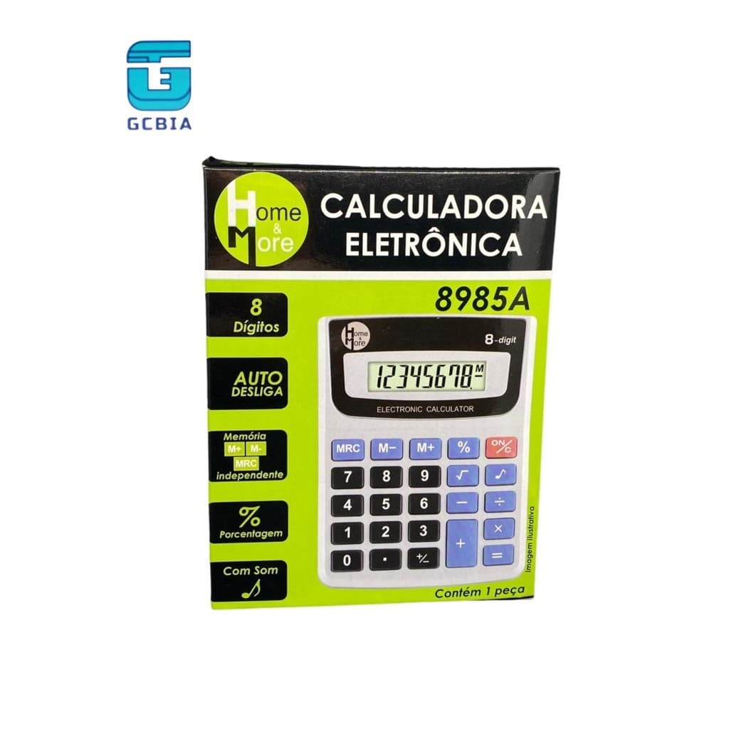CALCULADORA ELETRONICA 8 DIGITOS C/SOM A BATERIA HM