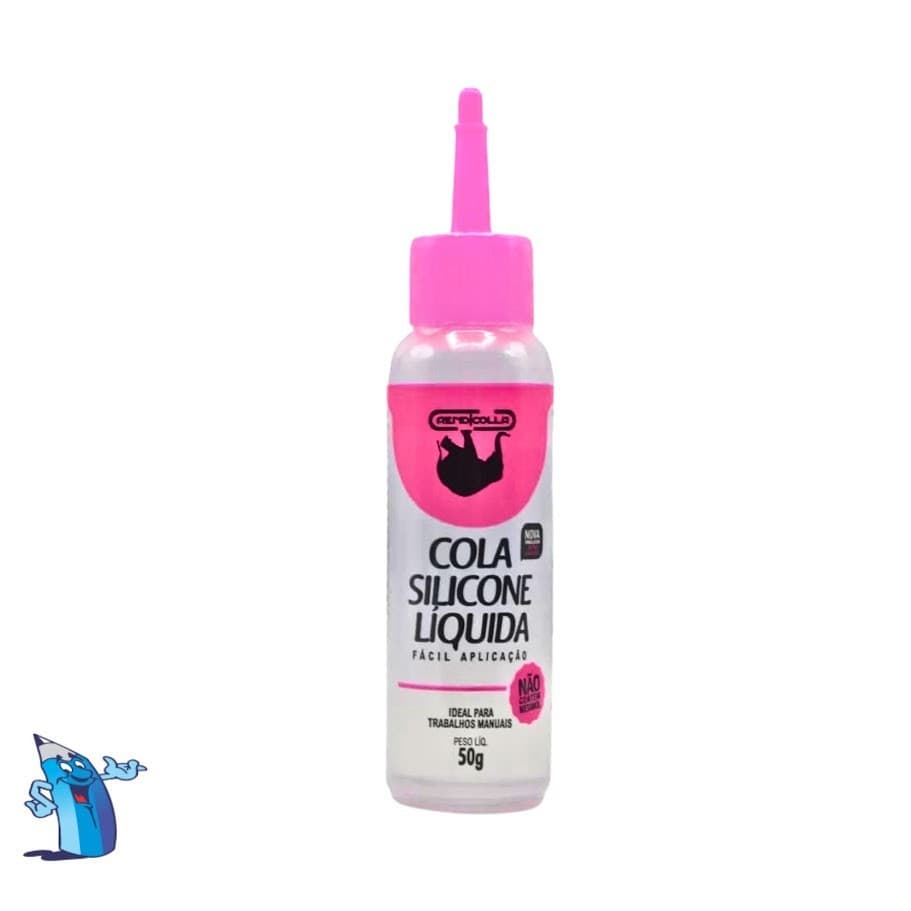 COLA SILICONE LÍQUIDA 50G TAMPA ROSA RENDICOLLA