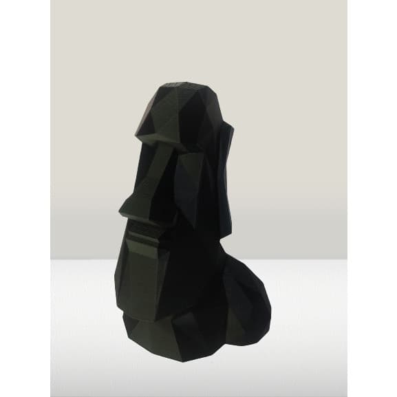 Estátua Moai Geométrica: Decoração Impressa em 3D Inspirada na Ilha de Páscoa 20cm