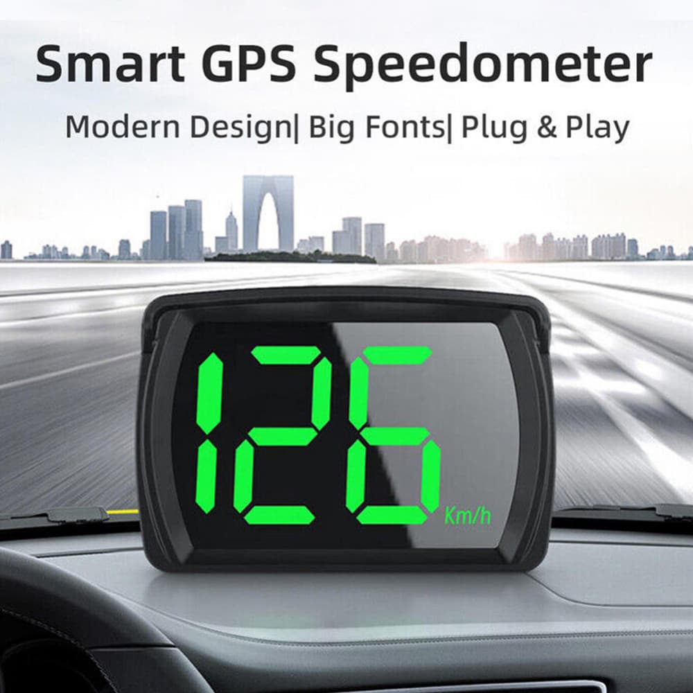 Velocímetro Digital Universal GPS HD LCD Display Inteligente Plug and Play Fonte Grande Para Todos Os Carros Ônibus Caminhões