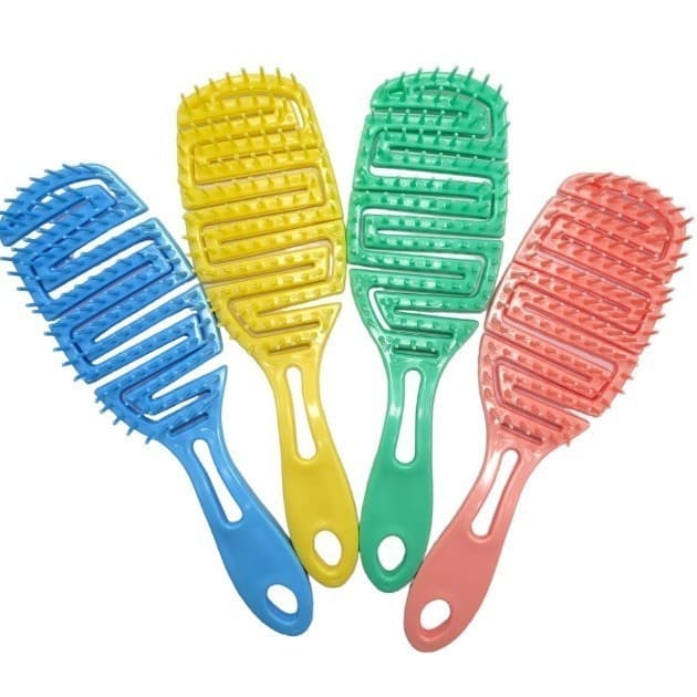 Escova Flex Hexa Colorida De Desembaraçar Cabelo .