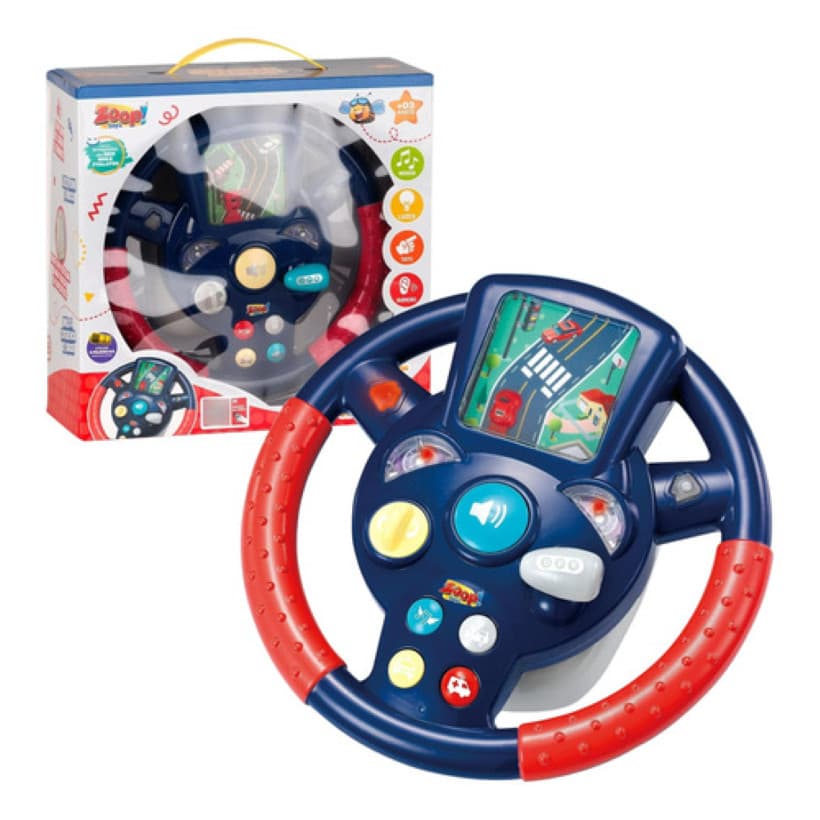 Volante Infantil Simulador Interativo Corrida Ventosa Grande
