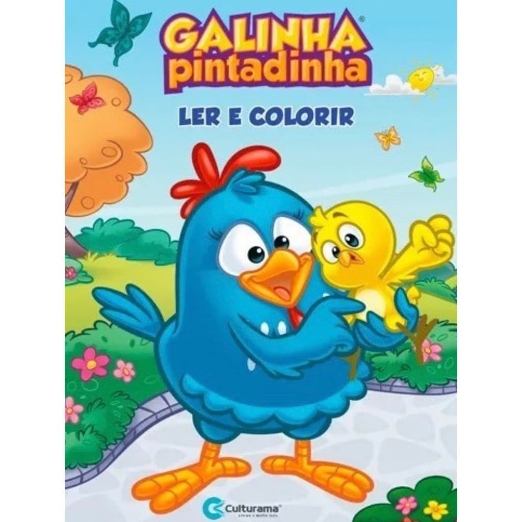 Livro Infantil Galinha Pintadinha - Ler E Colorir