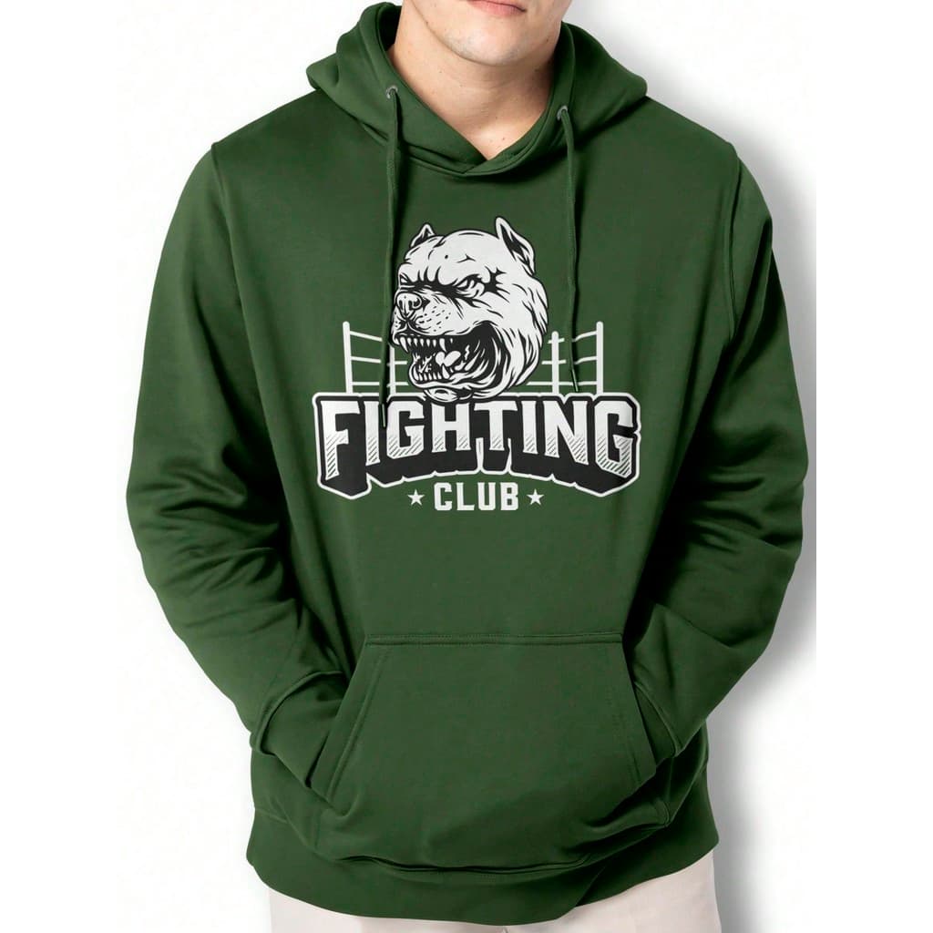 Moletom Casaco Fighting Pitbul Blusa Canguru