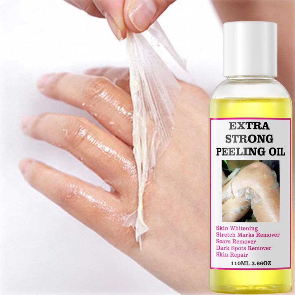 Cuidados Com O Corpo Esfoliante 110ml Óleo Peeling Amarelo Para Força Da Pele Escura Remover Queratina E Células Mortas