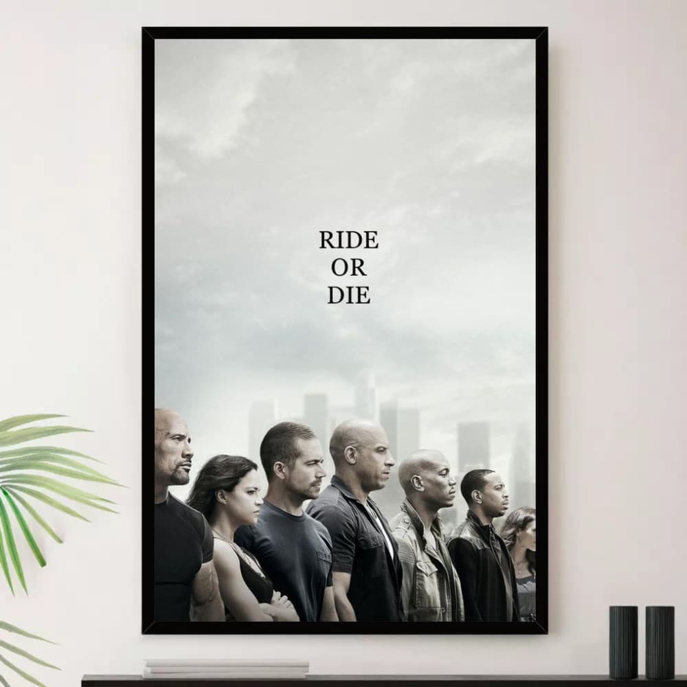 Quadro Velozes E Furiosos Corra Decorativo A4 23x33cm