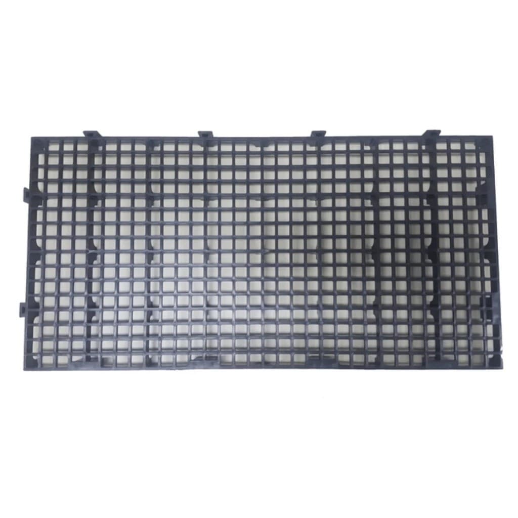 Kit Pallet Estrado Piso de Plastico Preto 50x25x2,5cm