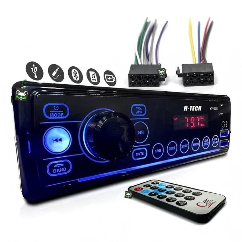 Som Automotivo Bluetooth Auto Radio Som Carro 60wx4