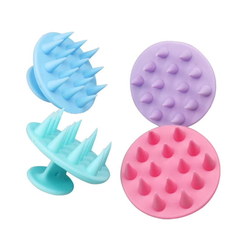 Escova de silicone massageadora