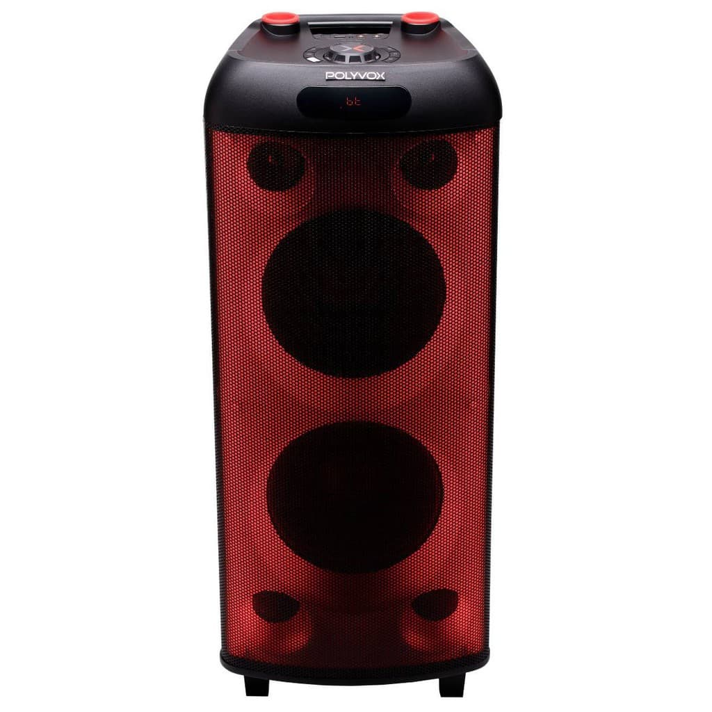 Caixa de Som Amplificada Polyvox Torre XT-990 TWS Bluetooth Full Led 2000W