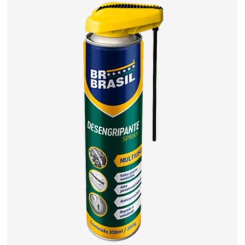 Desengripante Profissional Spray BR Brasil com Gatilho 300 ml
