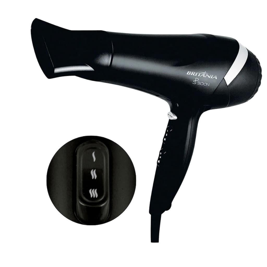 Secador de Cabelo Britânia 2000W com Jato de Ar Frio