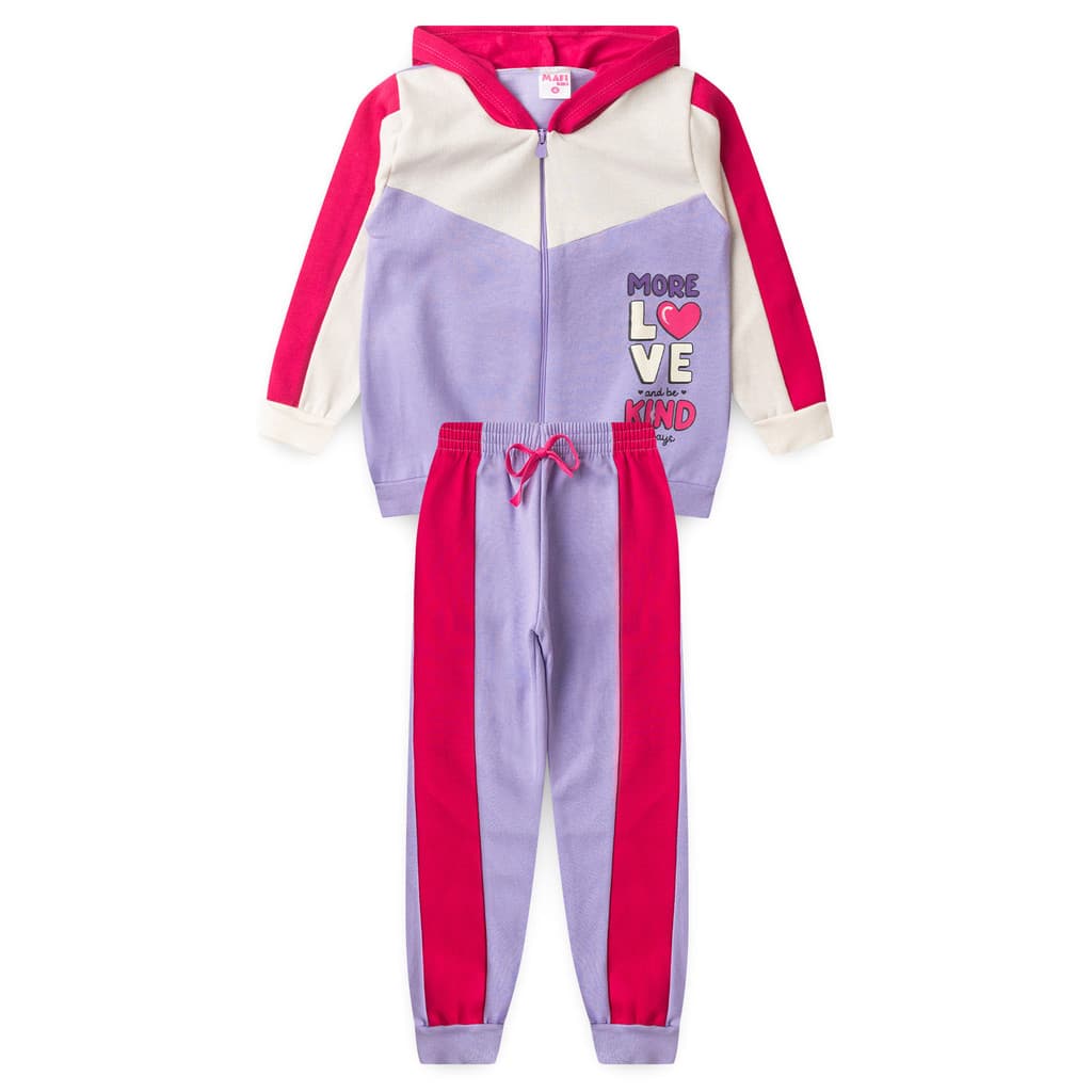 Conjunto Infantil Love Moletom - Mafi Kids