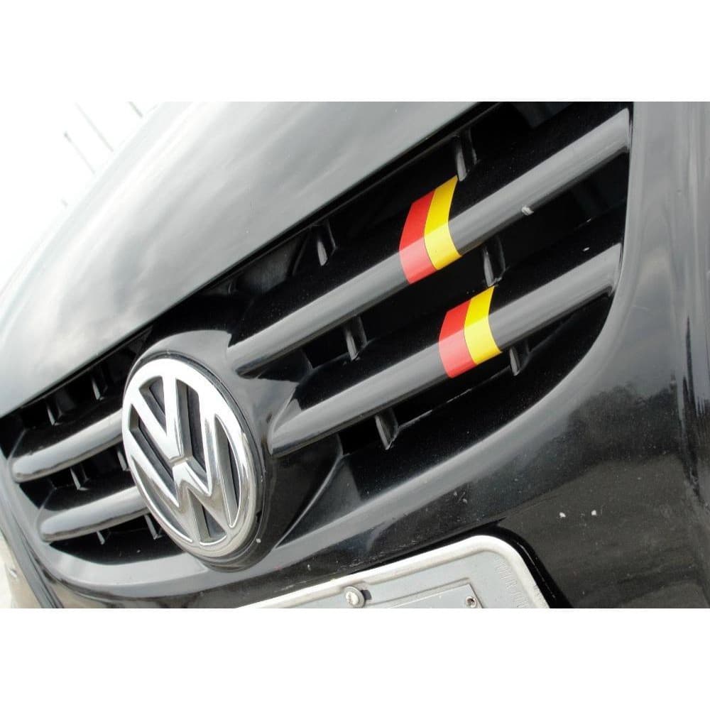 Adesivo Bandeira Grade Alemanha Japão Volks 15cm X 4,5cm ALTA QUALIDADE