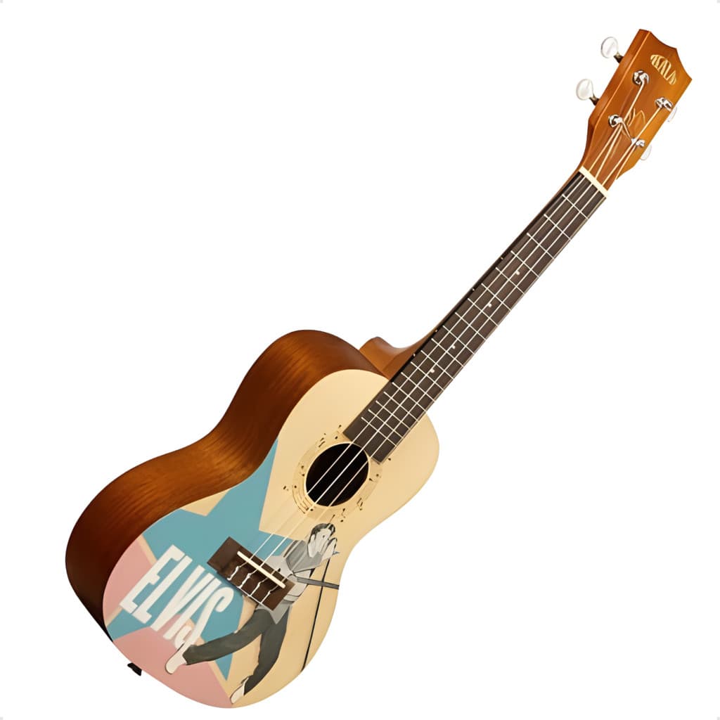 Ukulele Kala Elvis Rockabilly Learn To Play Starter Kit Concert Ltp-C-Erb