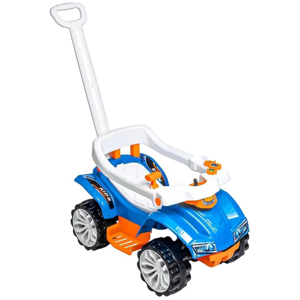 Quadriciclo Infantil Menino Passeio Bebê Brinquedo Pés Apoio Passeio Infantil Andador Azul