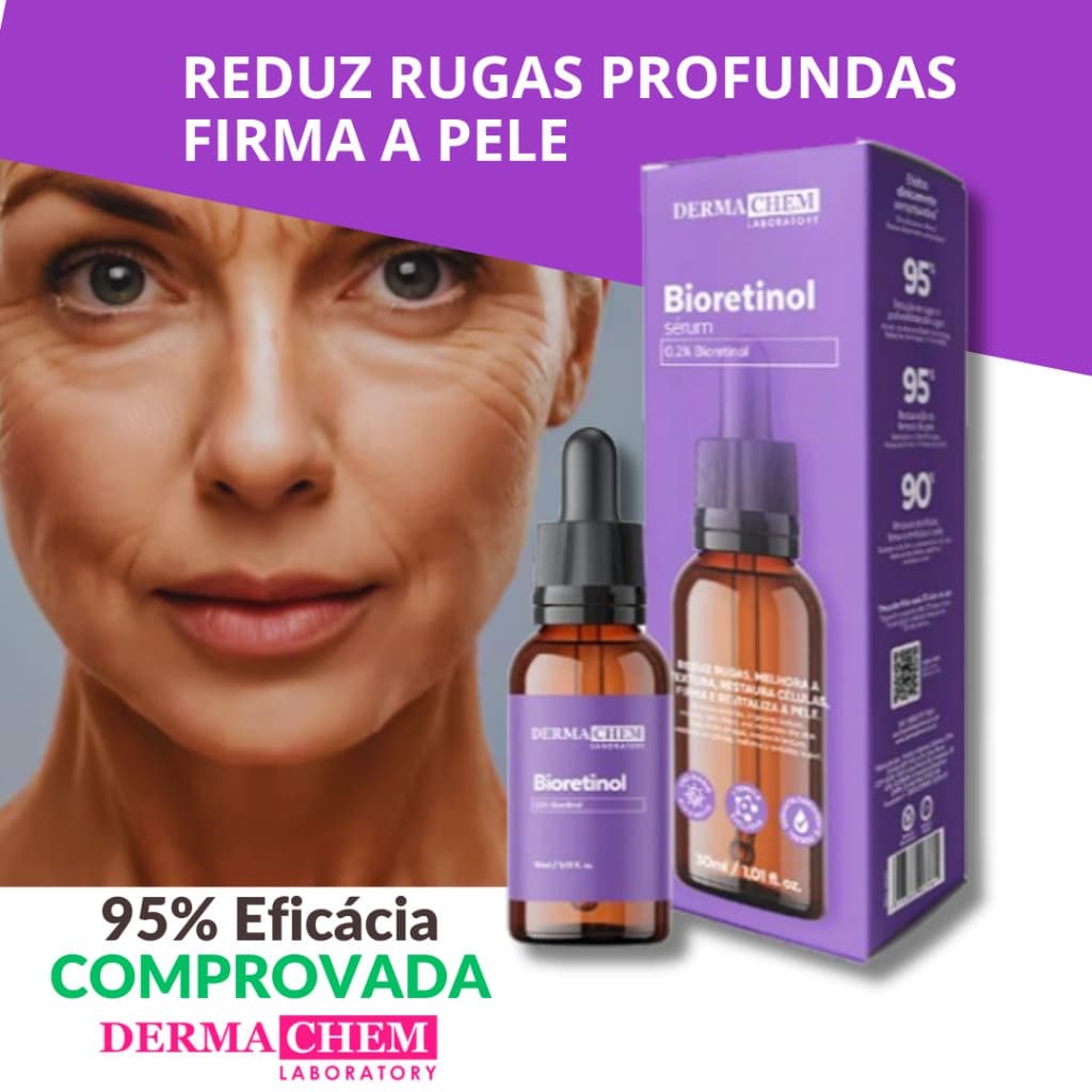 Sérum Bioretinol Anti Rugas e Envelhecimento 30ML Dermachem