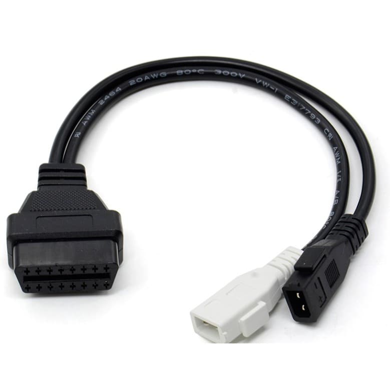 Cabo Audi 2P + 2P Adaptador Obd2 16P Aparelhos Automotivos
