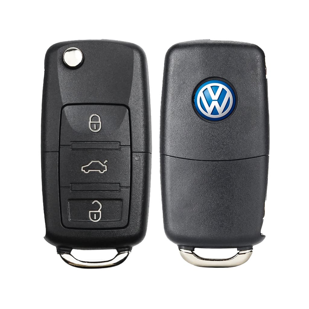 Chave Canivete Carcaça Volks Gol G4 G5 Fox Polo Golf 3 Botões