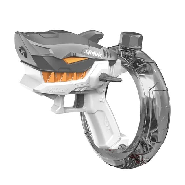 Pistola de Agua Eletrica Tubarao Shark Cinza Bbr Toys