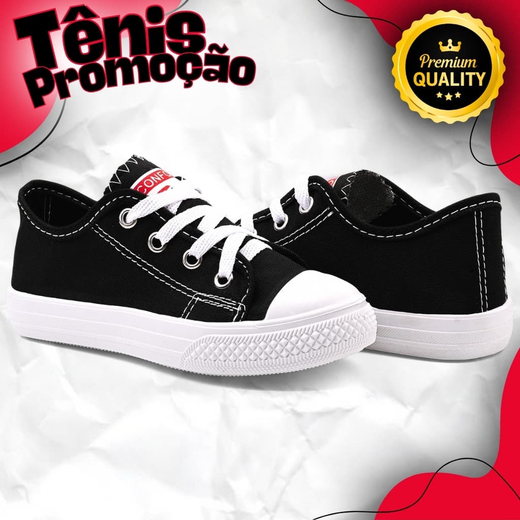 Tênis Stitch Menina Menino all Escolar Leve Macio Confortável star Cano baixo