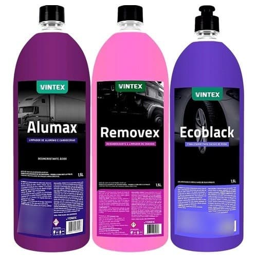 Kit Removex Alumax Desengraxante Ecoblack 1,5l Vintex Vonixx