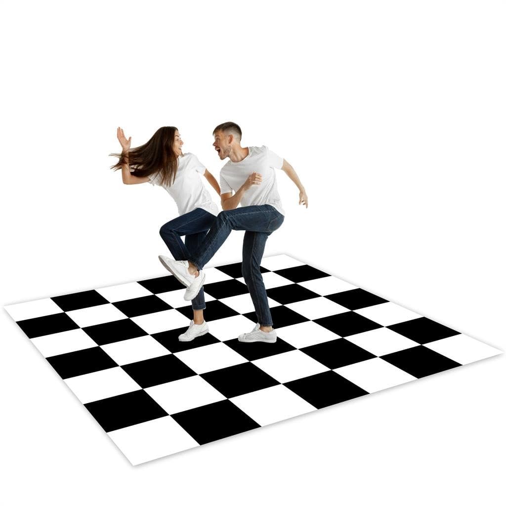 Pista De Danca Personalizado Xadrez 1,50 x 2,00m