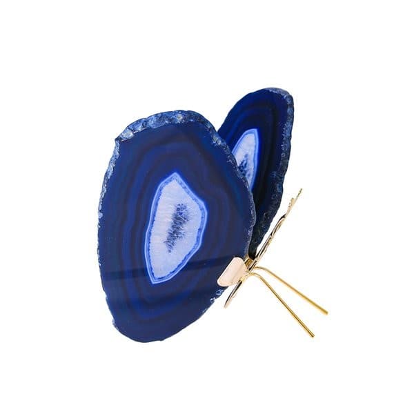 Borboleta Em Pedra Àgata Decorativa